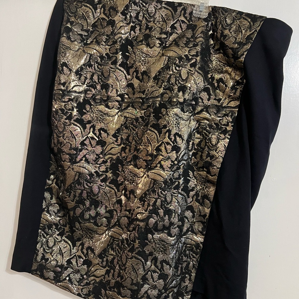 Lane Bryant gold and black shirt